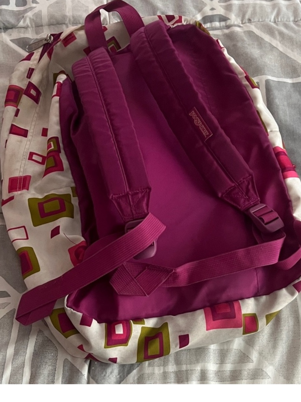 JanSport Kid’s Pink Patterned Backpack - Picture 3 of 3